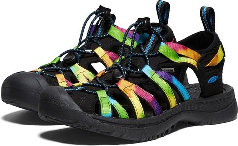 KEEN Women's Whisper Closed Toe Sport Sandals, Granite Green/Peach Parfait, 6.5 in Saudi Arabia