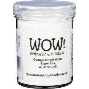 WOW! Embossing Powder 160ml-Opaque Bright White Superfine