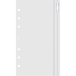 Filofax Personal Zip Lock Envelope,Transparent,95mm x 171mm