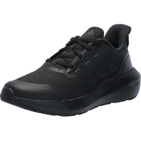حذاء رياضي Adidas Fortarun 2.0، أسود/أسود/رمادي، 5 US للجنسين للأطفال الكبار