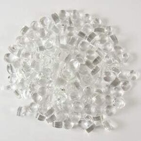 Clear Dots D1101 COE 90 Glacial Art Glass