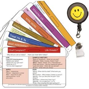 10 EMT Badge Cards, Paramedics Pocket Card, EMS Reference Cards,- PCR. S.O.A.P. TIME Out, Hospital Report, Burn, V/S, 12 Lead EKG, ACLS, BLS, Stroke, Neuro