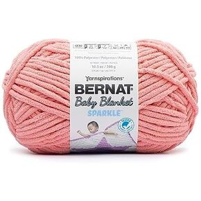 Bernat Baby Blanket Frosting Sunday Times Yarn - 1 Pack of 10.5oz/300g - Polyester - #6 Super Bulky - 220 Yards - Knitting & Crochet