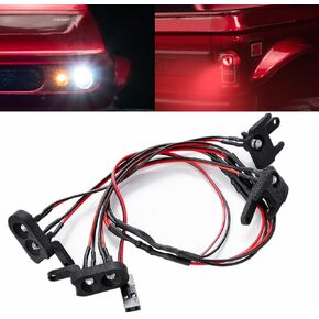 LED Lights Kit for RC Crawler Redcat Ascent-18, LED Spotlight Headlight Taillight Set for 1/18 RC Crawler Redcat Ascent-18 Upgrades Accessories