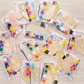 GEECOZYLIFE Baseball Party Favors - 12 PCS Sport Themed Craft Kits for Kids - Wooden Painting Kit with Bubble Wands & Maze Cards - Sandlot Ball Birthday Party Goodie Bags Gifts Prizes Girls Boys