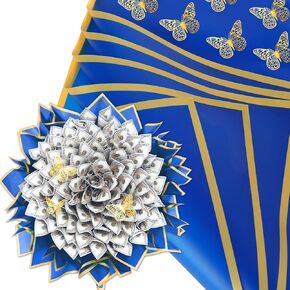 125 Pcs Graduation Money Bouquet Kit DIY Bouquets Filled with Folded Bills Gifts for Her Him College Middle High School Grad Party