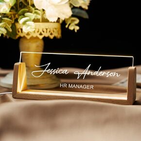 Noni Personalized Desk Name Plate, Name Plate For Desk, Desk Plaque, Office Name Plates For Desks, Gifts For Coworkers Boss, Office Decor, The Office Gifts (Design 3)