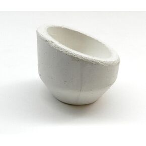 Melting Crucible HIGH Back Dish Ceramic Melting Cup 10oz.Capacity Gold Italian