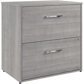 Bush Business Furniture Hustle 2 Drawer Fille File Cabinet باللون الرمادي البلاتيني ، وتخزين المستندات للمكتب المنزلي والمهني