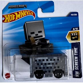 Hot Wheels Minecart Sefeton Diecast Car ، وقت الشاشة HW ، 1:64 مقياس ، 146/250