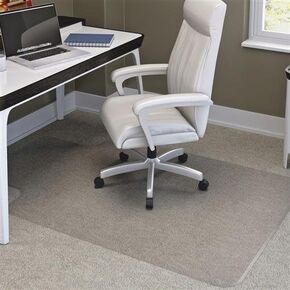 CM14113 Deflect-o Medium Pile Clear SuperMat - Carpet, Indoor - 48" Length x 36" Width - 10" Length x 19" Width Lip - Clear