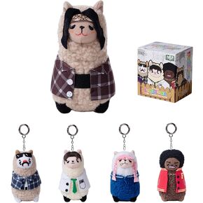 Urdu Blind Box,Alpaca Wild Youth Series Plush Keychain Blind Box Figures,Random Design Action Figures Collectible Toys Home Decorations, Holiday Birthday Gifts,Single Box