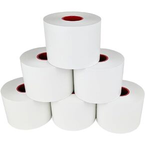 MAXStick - 2 1/4" x 170' - Sticky Thermal Paper Rolls - Diamond Adhesive - 6 Rolls - fits: Epson TM-L90, TM-T88 Restick, Bixolon SRP-300 and Other Liner-Free Printers! Label Coffee Cups & Drinks