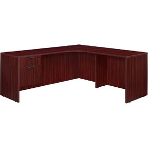 Romig Legacy 71 x 59 in. Single Pedestal Right Corner Credenza- Mahogany