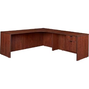 Romig Legacy 71 x 71 in. Single Pedestal Right Corner Credenza- Cherry