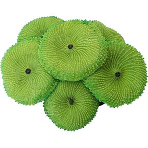 Green Coral Fake Artificial Decor Plant 3''x1'' – Premium Quality Multicolor Reef Resin Sculpture Aquarium Decorations for Fish Tank Landscape Ornament