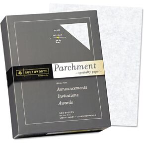Southworth 964C Parchment Specialty Paper Blue 24 lb. 8 1/2 x 11 500/Box