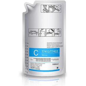 Dye Sublimation Ink Pack T741X T7411 T7412 T7413 T7414 Compatible with F6000 F7000 F6070 F7070 F6200 F7200 F6270(Cyan)