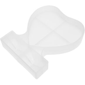 1pc Heart-Shaped Photo Frame Epoxy Mold Craft Mold for Unique Home for Creating Picture Frames Sequins and Dried Flowers
