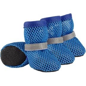 أحذية الكلب أحذية شبكية قابلة للتنفس ، أحذية الكلاب الصيفية غير القابلة للتنفس غير الوليدة الوليدة PAW للكلاب المتوسطة الصغيرة (وردي) in Kuwait