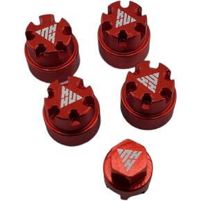 NHX RC Aluminum M2 Wheel Nut w/Dust Cover (4) for SCX24 -Green