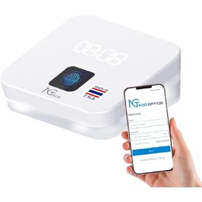 NGTeco Time Clock Cloud-Based, TC4 Fingerprint Time Clocks for Employees Small Business, Customization Rule Clock in Machine with Remote Control Software ＆ iOS/Android App