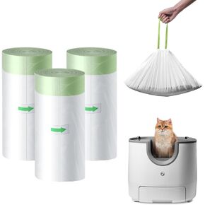 Litter Bags - Perfect Fit for Furoomatepet Box(F8), Built-in Drawstring & 8kg Capacity for Self-Cleaning Litter Box