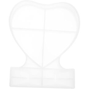 Angoily 1pc Heart Shaped Mold for Photo Frame Making Flexible Epoxy Craft Molds for Home Decor and Creative Art Projects