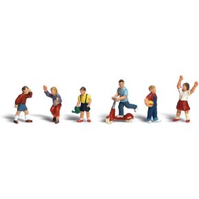 Woodland Scenics HO Scale Scenic Accents Figures/People Set Children (6)