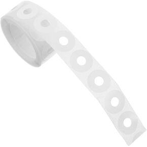 1 Roll Self Adhesive Hole Reinforcement Stickers of PVC Hole Repair Labels for Binders and Documents Easy Peel and Stick for Paper Protection