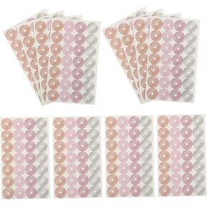 16 Sheets Decorative Binder Hole Reinforcement Stickers for Loose Leaf Paper Self Adhesive Labels for Easy Use for Planners Books and DIY Projects
