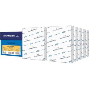Hammermill 103168CT Recycled Colored Paper, 20lb, 8-1/2 x 11, Goldenrod, 5000 Sheets/Carton
