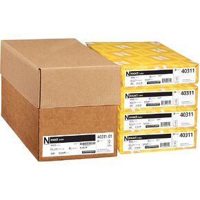 Neenah Paper Exact Index Cardstock, 8.5" x 11", 90 lb/163 gsm, White, 94 Brightness, 1000 Sheets, 4 Pack (40311-01)