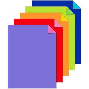 Astrobrights 581147 Astrobrights Double-Color Cardstock Paper 70 Lbs. 8.5-Inch x 11-Inch