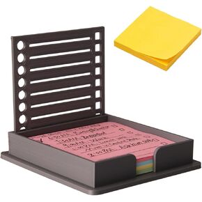 Sticky Note Stencil,Post It Stencil,2025 New Sticky Note Holder with for 3x3" Notes, Ideal for to-Do Lists, Office, and School Use (Black-2PCS)