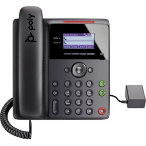 Plantronics Poly - Edge B10 IP Desk Phone with Power Adapter (Polycom) - Open SIP - Connect to 8 Lines - Acoustic Fence Technology - RJ9 and 3.5mm Headset Ports – Illuminated Keys (Renewed)