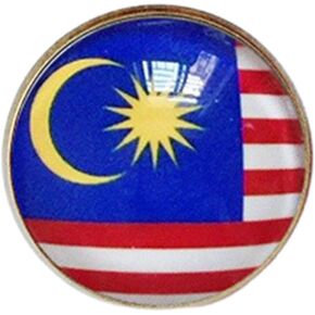 Uijokdef 1 PCS National Flag 1 Pin Round,Lapel Pins party Gifts, Patriotic Pin for Men/Women,National Flag Brooch Accessories Party Favors, Hat Suit Decorations