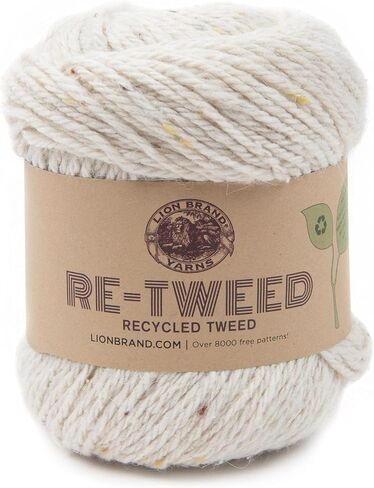 (1 Skein) Lion Brand Yarn ReTweed Yarn, Hay in Saudi Arabia