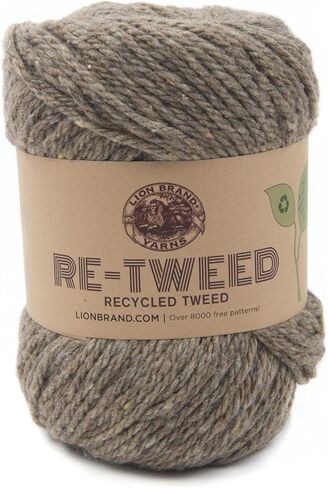 (1 Skein) Lion Brand Yarn ReTweed Yarn, Hay in Saudi Arabia