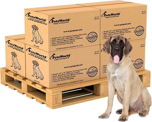 Petsworld 2XL PATS ، 28 × 44 بوصة ، 100 عدد | فائض فائقة ، فائقة الكلب ، منصات تبول الكلاب المقاومة للتسرب للتدريب على القعادة in Kuwait