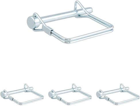 CURT 25081 Trailer Coupler Pin, 1/4-Inch Diameter x 2-3/4-Inch Long, Clear ZINC in Saudi Arabia
