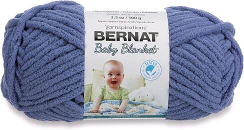 Bernat Baby Blanket Yarn, 3.5oz, Super Bulky 6 Gauge - Pink - Single Ball Machine Wash & Dry (454533) in Saudi Arabia