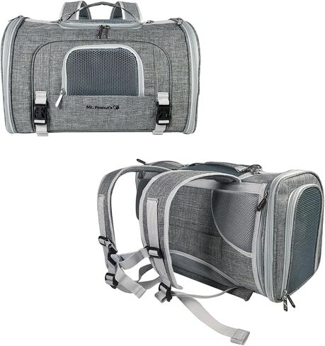 Mr. Peanut's Monterey Series Airline Compliant Horizontal Backpack Pet Carrier (Blue) in Kuwait
