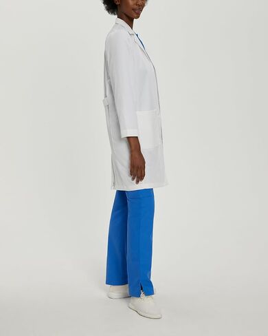 Landau womens Landau Relaxed Fit 5-pocket 4-button Full-length for Women 3153 Medical Lab Coat, White Twill, 8 US in Saudi Arabia