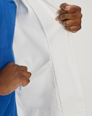 Landau womens Landau Relaxed Fit 5-pocket 4-button Full-length for Women 3153 Medical Lab Coat, White Twill, 8 US in Saudi Arabia