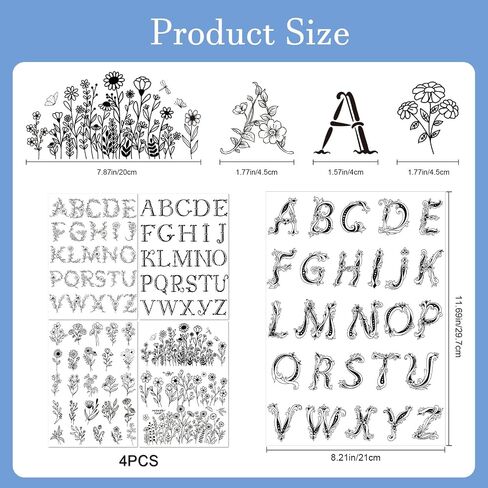 Rngmsi Water Soluble Embroidery Patterns - 4 Sheets Halloween and Fall Stick and Stitch Embroidery Designs, Autumn Pumpkin Ghost Theme Wash Away Transfer Paper Stabilizers for Hand Sewing in Saudi Arabia
