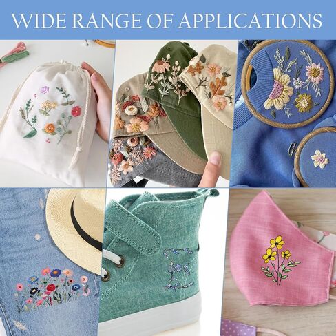 Rngmsi Water Soluble Embroidery Patterns - 4 Sheets Halloween and Fall Stick and Stitch Embroidery Designs, Autumn Pumpkin Ghost Theme Wash Away Transfer Paper Stabilizers for Hand Sewing in Saudi Arabia
