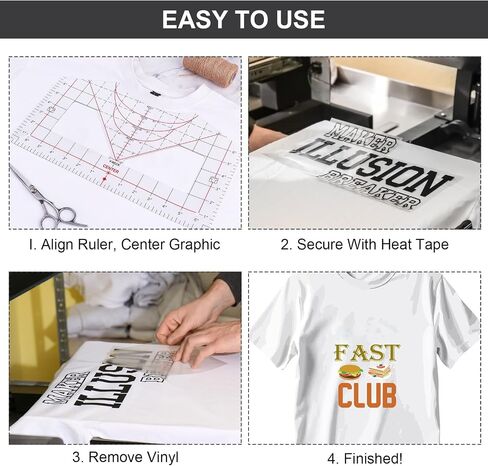Tshirt Ruler Guide for Vinyl Alignment, Tshirt Measurement Tool for Heat Press in Vinyl, T Shirt Rulers to Center Designs, Tshirt Ruler Alignment Tool Placement, All-in-ONE T Shirt Ruler in Saudi Arabia