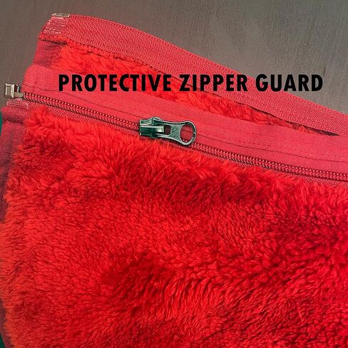 Pet Dog's Super Soft Warm Fleece Zip Up Unisex Vest Sweater for Small Dogs Pets Cats, Red, Large in Saudi Arabia
