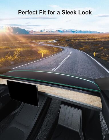 ملحقات غطاء لوحة القيادة طراز Tesla Y/3 لعام 2024 [حماية كاملة] [مضادة للوهج] حصيرة لوحة القيادة ناعمة الملمس، وسادة لوحة القيادة المزخرفة من جلد الغزال مثل ملحقات Tesla Model Y 2024 (غير مناسبة للطراز 3 Highland) in Kuwait